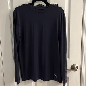 NWT Puma Lounge Blue Long Sleeve Shirt